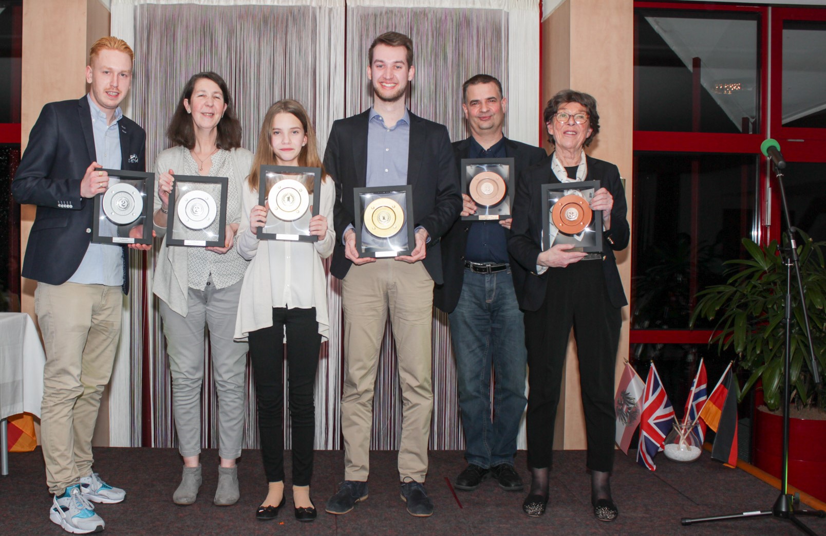 Marius & Ina (Silver), Fabienne & Torben (Gold), Hubert & Lille (Bronze)