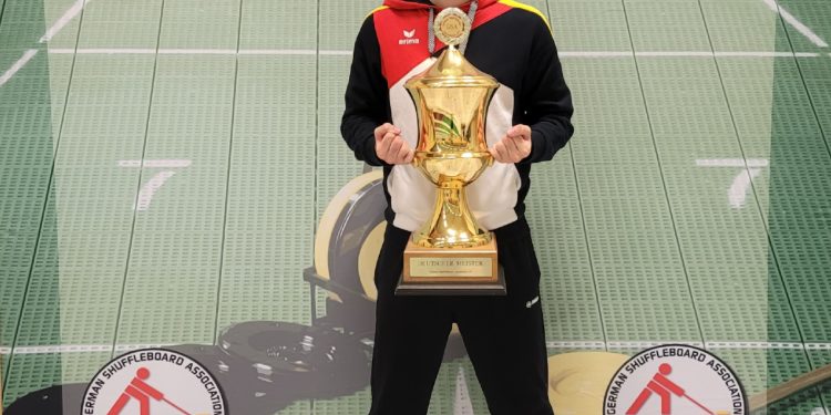 Sechster Triumph: Torben Hußmann erneut Deutscher Meister im Shuffleboard